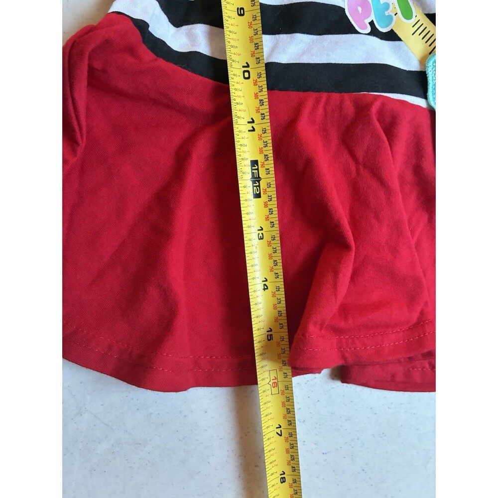 Nannette Kids 3T Teacher Dress Striped Apple Ruler School Red Skirt NWT - Picture 12 of 12